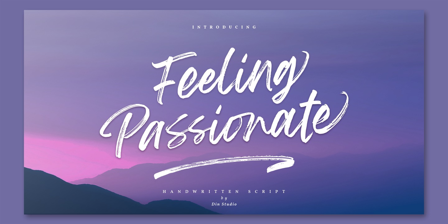 Example font Feeling Passionate #1